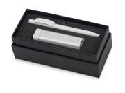 Подарочный набор White top с ручкой и зарядным устройством фото