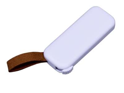 USB 3.0- флешка промо на 128 Гб прямоугольной формы, выдвижной механизм под нанесение логотипа