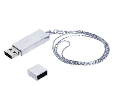 USB 2.0- флешка на 8 Гб в виде металлического слитка под нанесение логотипа