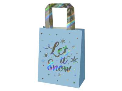 Подарочный пакет Let it snow! под нанесение логотипа