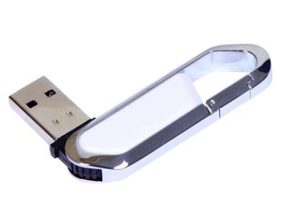 USB 2.0- флешка на 8 Гб в виде карабина под нанесение логотипа