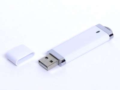 USB 3.0- флешка промо на 128 Гб прямоугольной классической формы под нанесение логотипа